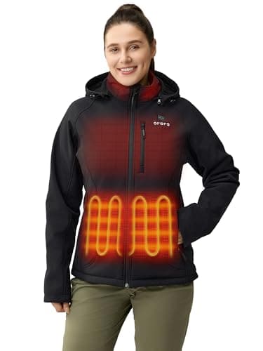 Veste Chauffante Femme Grande Taille à Capuche Hiver Chauffé Isolé ...