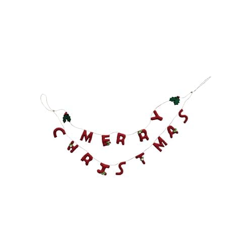 Felt Holly Garland | Christmas banners, Christmas door decorations, Garland