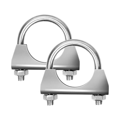 Amazon.com: Westmotive, Stainless Steel U-Bolt Muffler/Exhaust Clamp ...