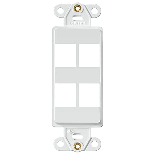 QuickPort Decora Insert, 4-Port, 41644 – Leviton