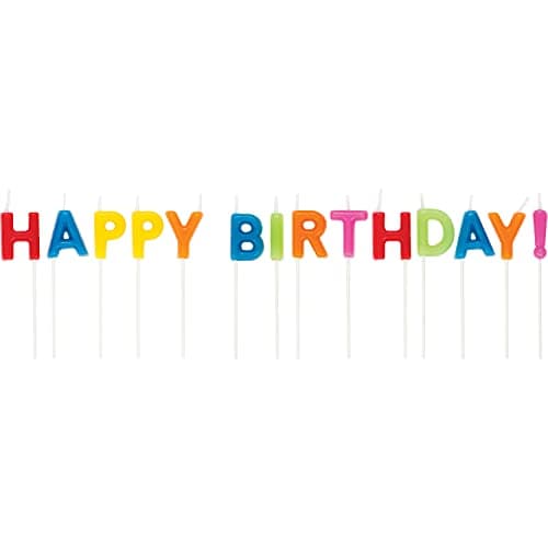 Gold Glitter Dust Happy Birthday Letter Candles – Inevitable