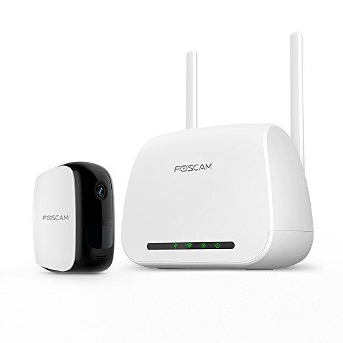 Foscam E1 Wire-Free Home Security Camera System, Wireless Rechargeable ...