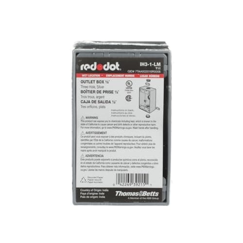 Red Dot DIH3 Weatherproof Junction Box