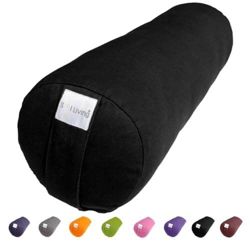 Sol Living Yoga Bolster Pillow Cotton Meditation Cushion Meditation ...