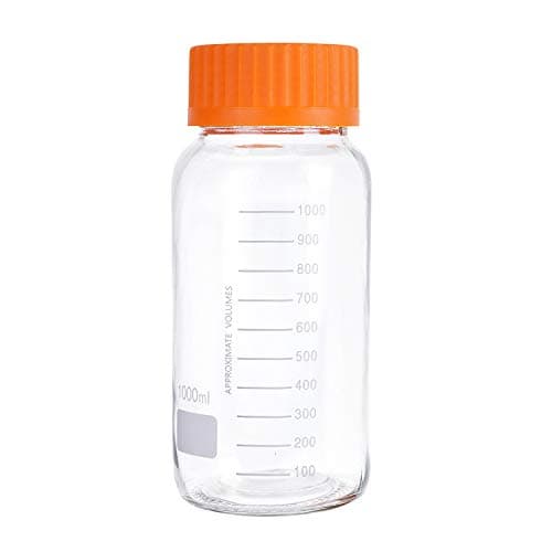 Corning® 1397-500 PYREX® 500mL Round Wide Mouth Media Bottles with GLS80 Sc