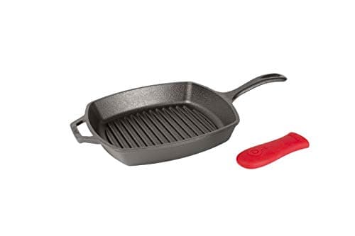 Lodge 10.5-Inch Cast Iron Square Grill Pan