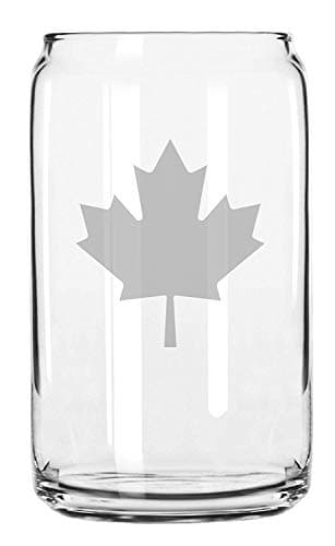 Etched Glass Vertical Leaf Hurricane