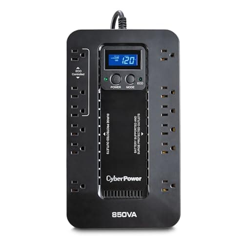 CyberPower EC850LCD Ecologic Battery Backup & Surge Protector | Dev & Gear