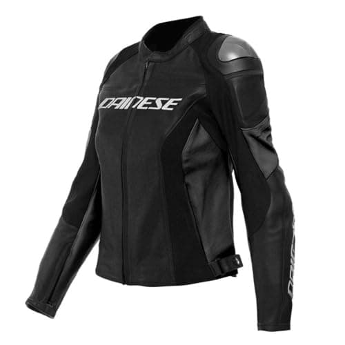 Dainese Racing 4 Leather Jacket White Black | MotoStorm [en]