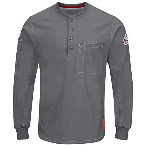 Bulwark FR iQ Series Comfort Knit Long Sleeve Henley