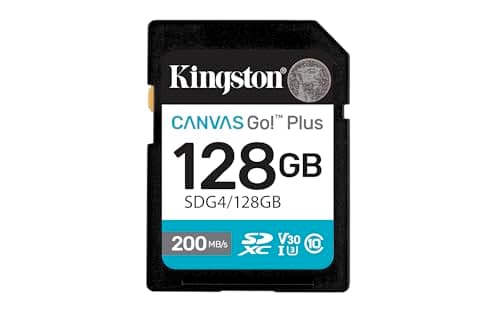 Kingston 256GB SDXC Canvas Go Plus 170MB/s Read UHS-I Class 10 UHS ...