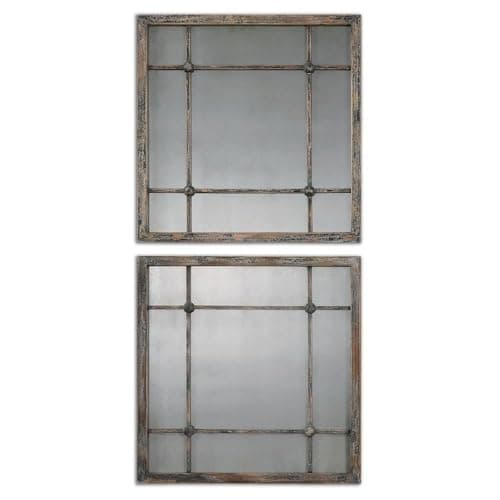 Miroir de fenêtre carré Saragano d Uttermost