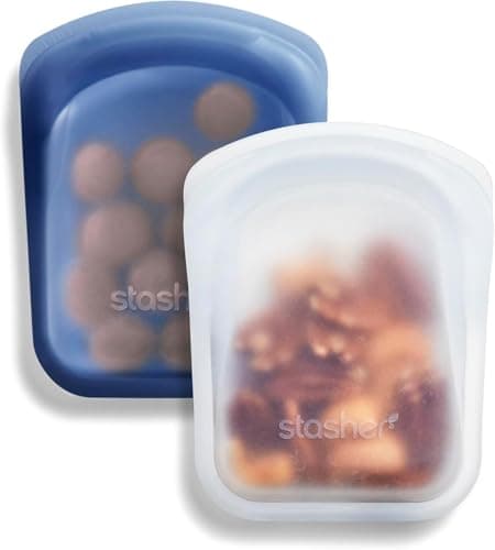Stasher Silicone Reusable Storage Bag, Stand-Up Mid (Lavender) | Food ...