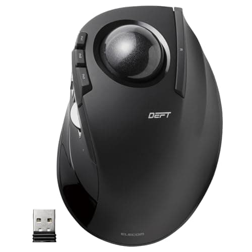 Amazon.com: ELECOM DEFT PRO Trackball Mouse, Wired, Wireless ...