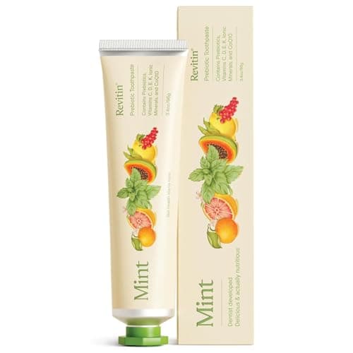 Revitin Natural Toothpaste, 3.4 oz, Prebiotic Citrus Gel - Walmart.com