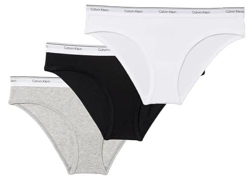 Calvin Klein Underwear Cotton Stretch 3 Pack Bikini Briefs in White for ...