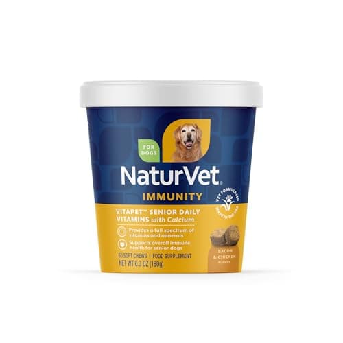 NaturVet VitaPet Senior Daily Vitamins Plus Glucosamine Soft Chews
