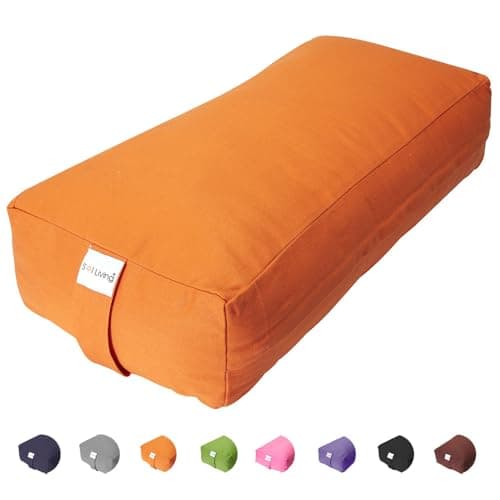 Sol Living Rectangular Yoga Bolster Meditation Cushion - Cotton ...
