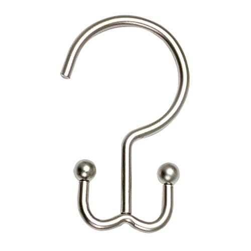 Zenna Home NeverRust Aluminum Double Roller Shower Rings