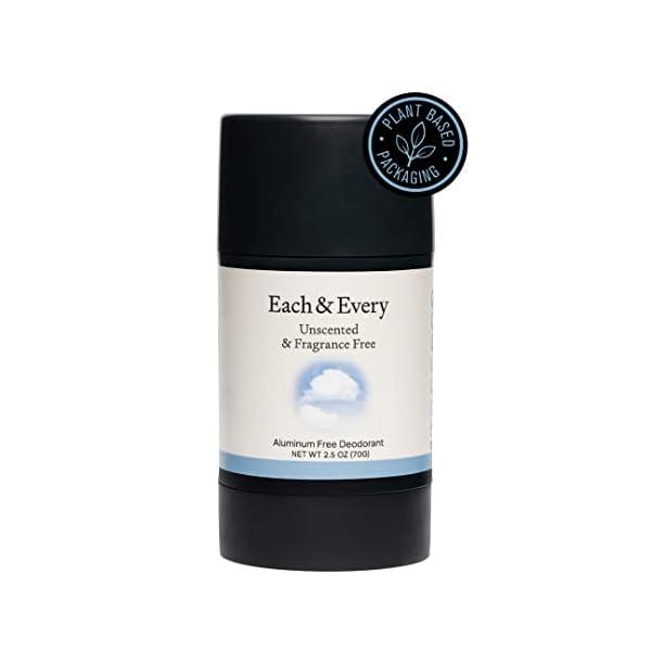 Each & Every Natural Aluminum-Free Deodorant for Sensitive Skin with ...