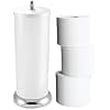 Amazon.com: mDesign Plastic Free Standing Toilet Paper Holder Canister ...