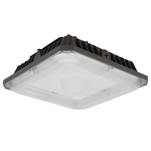 Cree LED Canopy Light, 15 in. L, 4400 Lumens CPY250-B-DM-F-C-UL-WH-40K ...