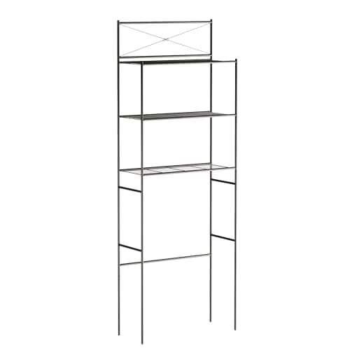 Zenna Home Cross-Style Bathroom Floor Stand Storage Tower
