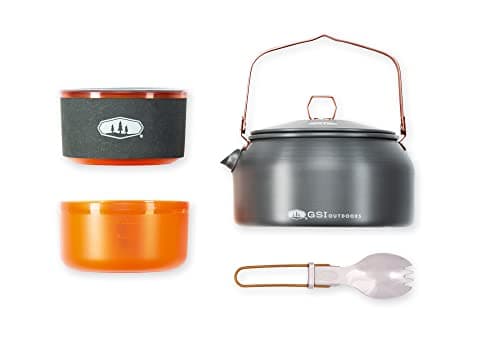 GSI Outdoors | Halulite Tea Kettle 1L | Camping Kettle | Grey - WildBounds