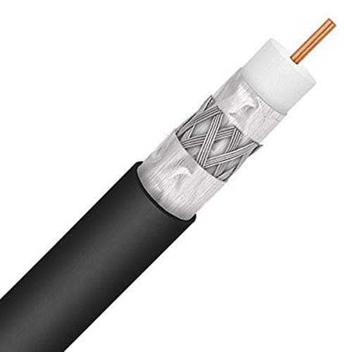 Amazon.com: 20ft Quad Shield Solid Copper 3GHZ RG-6 Coaxial Cable ...