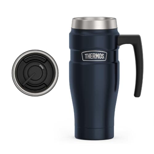16oz Stainless Steel Travel Mug | Vacuum Insulated Mug with DrinkLock ...