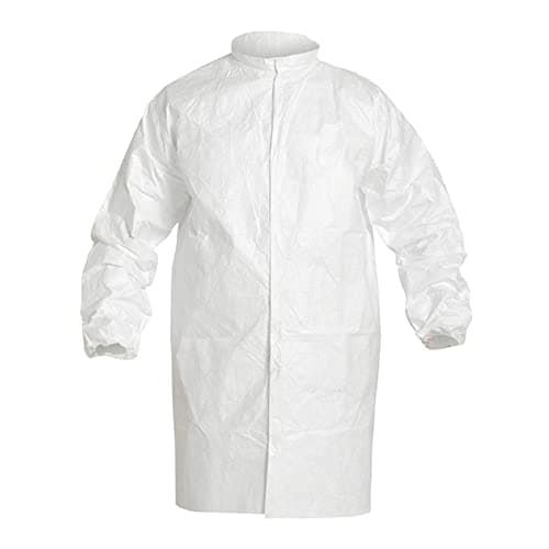 DuPont Tyvek IsoClean Serged Seam Cleanroom Frocks | Fisher Scientific