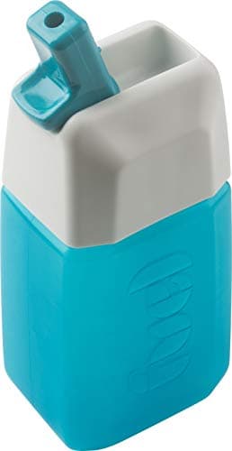 Fuel Splash Bottle with Straw, Tropical, 15oz, Turquoise - Trudeau