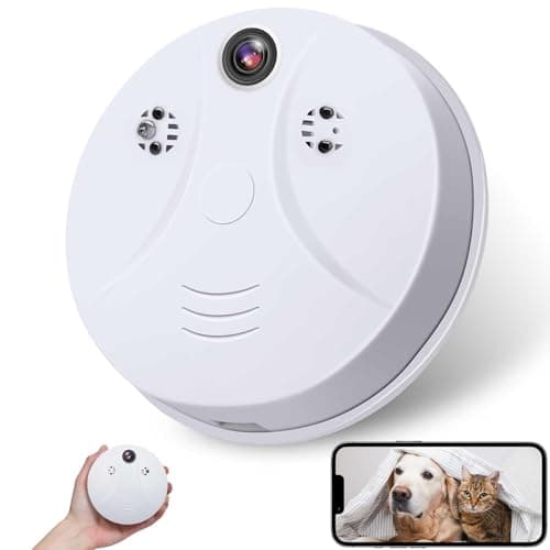 Hidden Camera Smoke Detector Spy Cameras HD 1080P WiFi Wireless Indoor ...