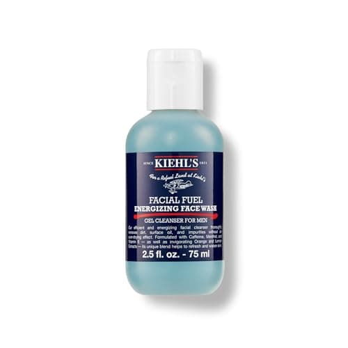 Kiehl's Facial Fuel Energizing Face Wash Gel Cleanser for Men, 8.4 oz ...