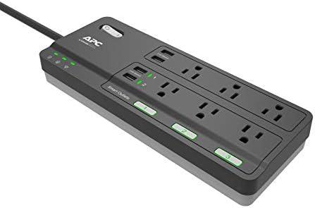 Amazon.com: APC Smart Plug Wi-Fi Power Strip with USB Ports, PH6U4X32 ...