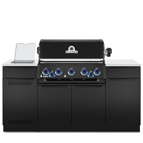 Broil King 69 x 111-Inch Outdoor Kitchen Island with Imperial QS 590i ...