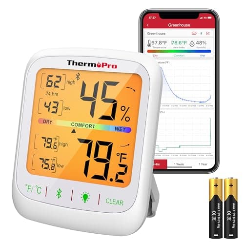 ThermoPro TP357 Bluetooth Hygrometer Thermometer
