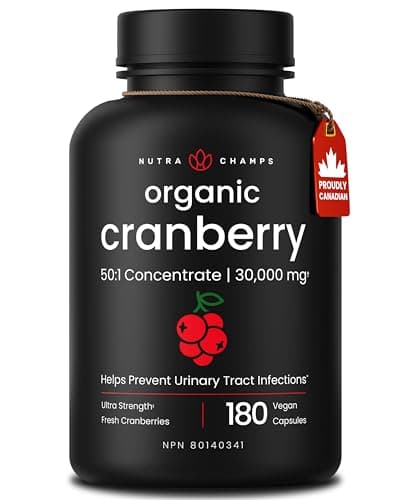 Organic Cranberry 500mg Capsules for Urinary Tract Health - Walmart.com