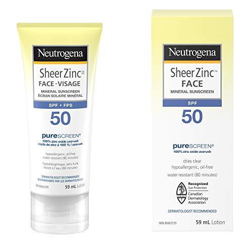 Neutrogena Sheer Zinc Dry-Touch Sunscreen SPF 50