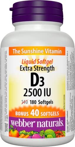 Webber Naturals Vitamin D3 1000IU Capsules