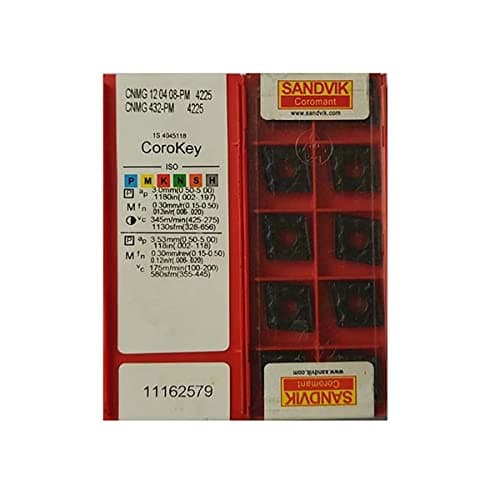 Sandvik Coromant CNMG 432-MM 2025 CNMG 12 04 08-MM Carbide Inserts (Box ...