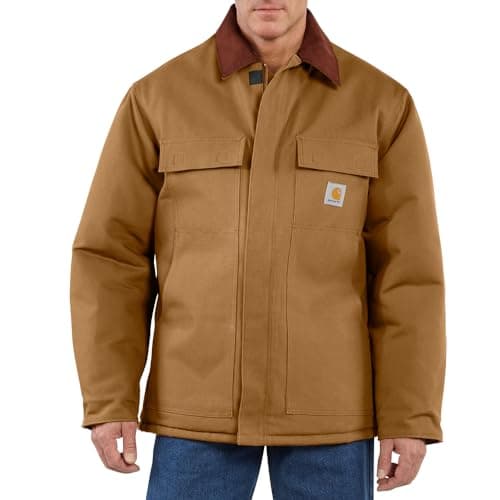 Amazon.com: Carhartt Men's Duck Chore Coat Blanket Lined C001: Work ...