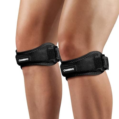 Amazon.com: CAMBIVO 2 Pack Knee Brace, Knee Compression Sleeve for ...