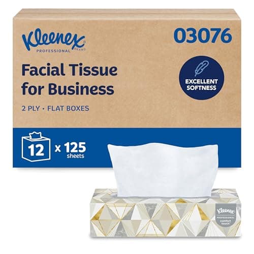 Kleenex Facial Tissue Flat Box