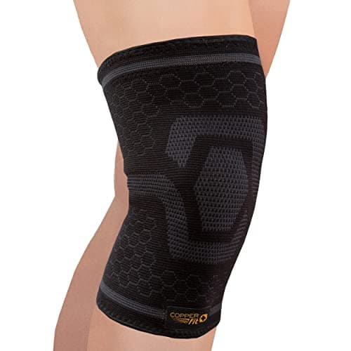 Ice Compression Knee Sleeves: Menthol-Infused - Copper Fit