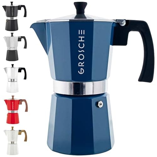 CUISINOX Roma Satin Stainless Steel Moka Pot Stovetop Espresso Maker ...