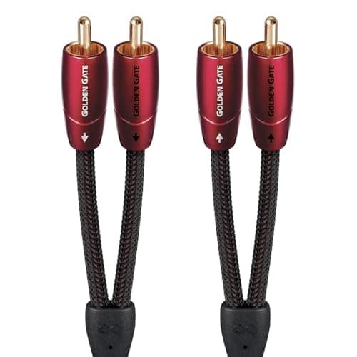 AudioQuest Golden Gate Stereo RCA to RCA Interconnect Cable | Space Hi-Fi
