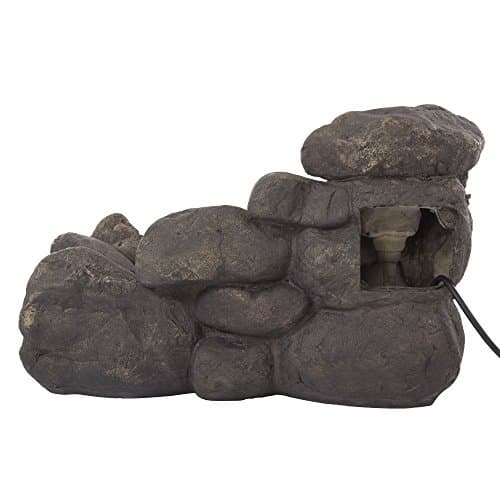 Pure Garden Tiered Indoor Tabletop Water Fountain with Cascading ...