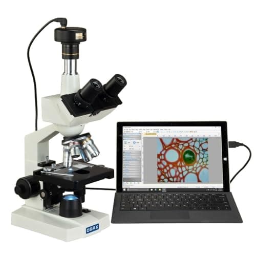 OMAX 40X-2500X Digital Lab Trinocular Compound LED Microscope with USB ...