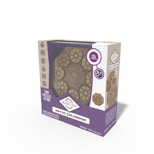 True Genius Aztec Sun Stone Puzzle Box